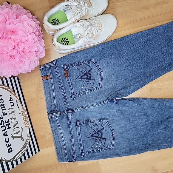 7 For All Mankind "A Pocket" Flare Leg Jeans - Picture 11 of 16